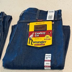 Cowboy cut wrangler jeans
